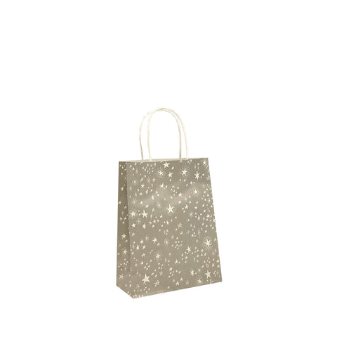 Grey star paper bags