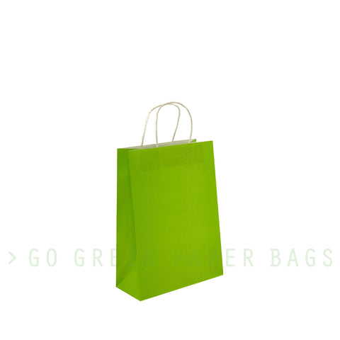 Green paper bags