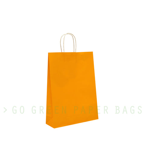 Orange paper bags