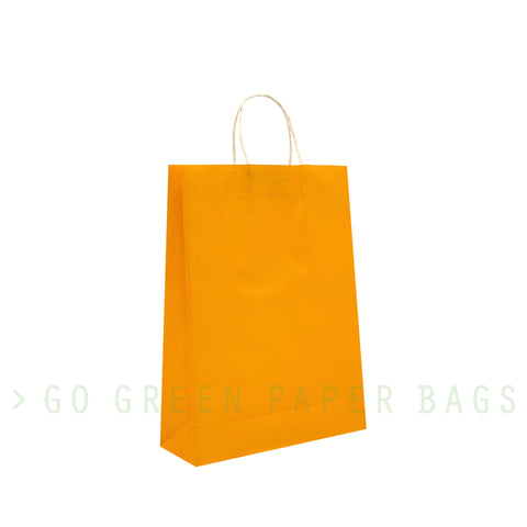 Orange paper bags