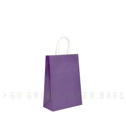 Purple paper bags