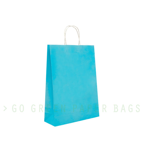 Lake blue paper bags
