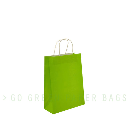 Fluorescent Green Paper Bags