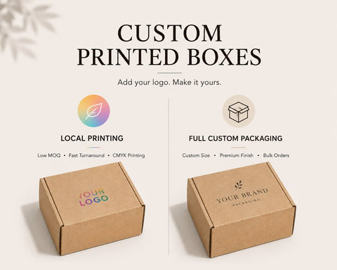 Custom printed boxes with branding options 