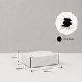 White box with black interior