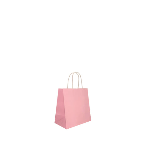 pink paper bags