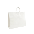 White paper bag with handles
