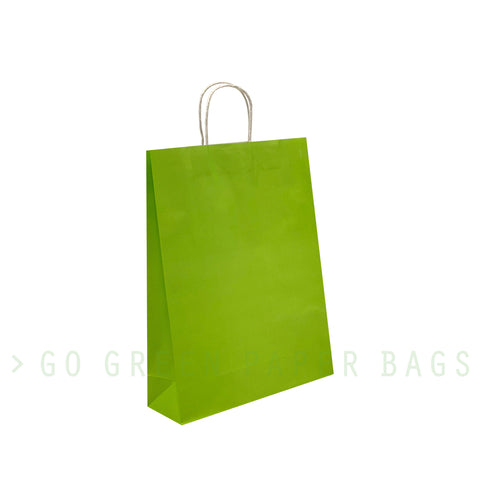 Large - Fluorescent Green Paper Bags