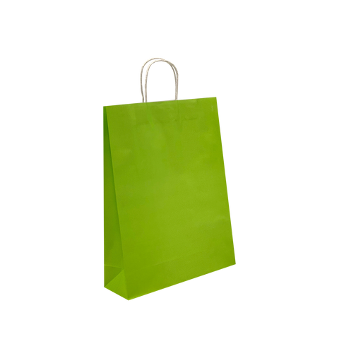 Large - Fluorescent Green Paper Bags