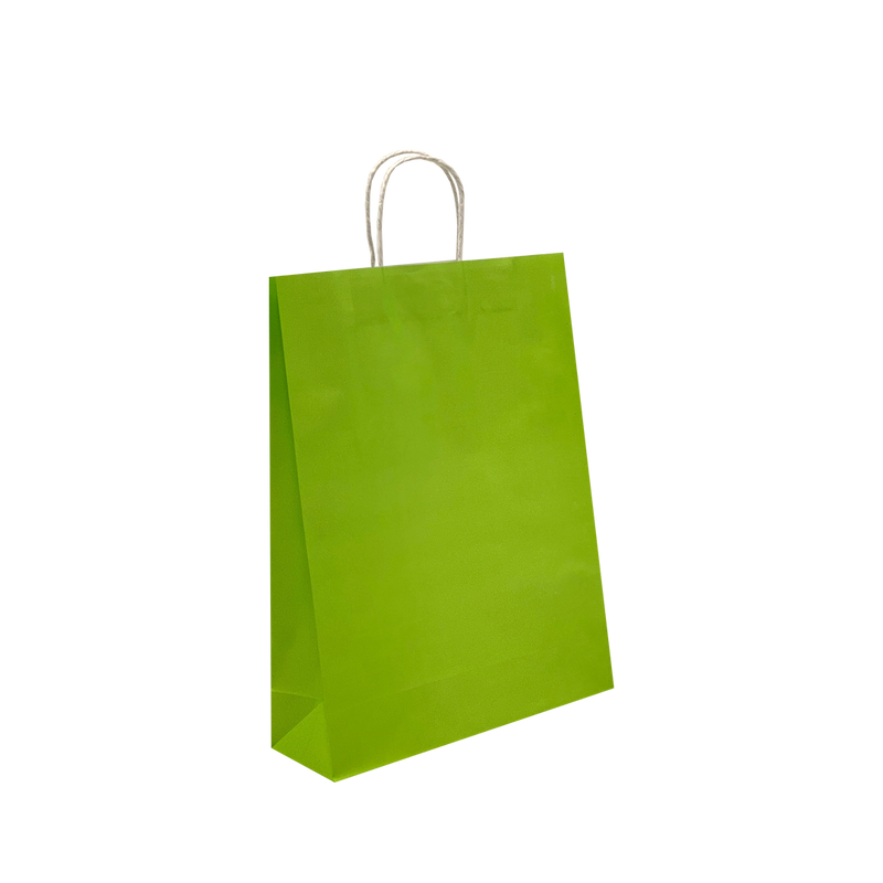 Large - Fluorescent Green Paper Bags