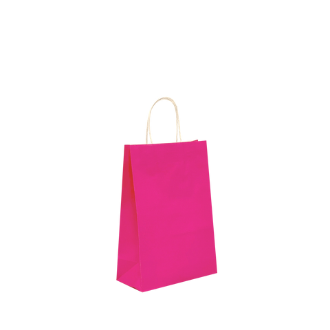 Small - Cerise Pink Paper Bags