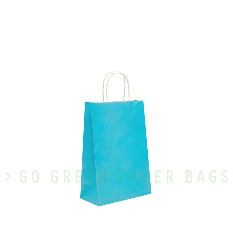 Small - Lake Blue Paper Bags