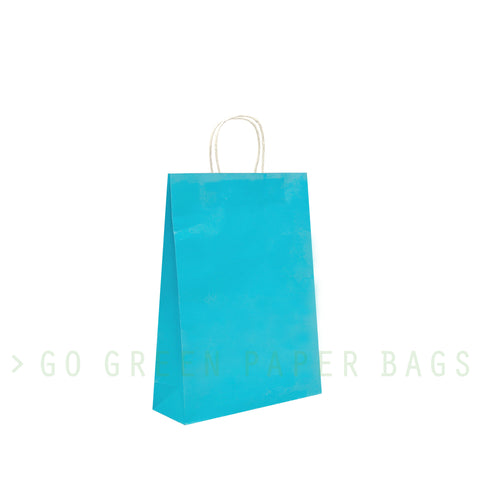 Medium - Lake Blue Paper Bags