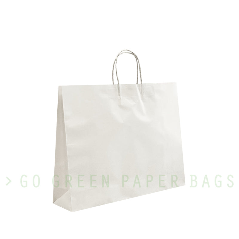 Large BOUTIQUE- White Paper Bags