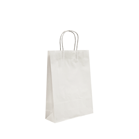 Narrow Higher Medium - White Paper Bags